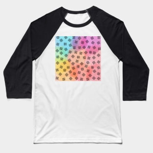 checkered color splash. Baseball T-Shirt